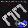 Foldable Electric Bicycle Pedals Aluminum Zinc Zinc Alloy E Bike Foot Rests Motorcycle Foot Pegs  Cycling