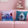 Cute B-Backkom Cushion Cover Soft Short Plush Double-Sided Printing Home Decor Machine Washable Pillow Case Gift