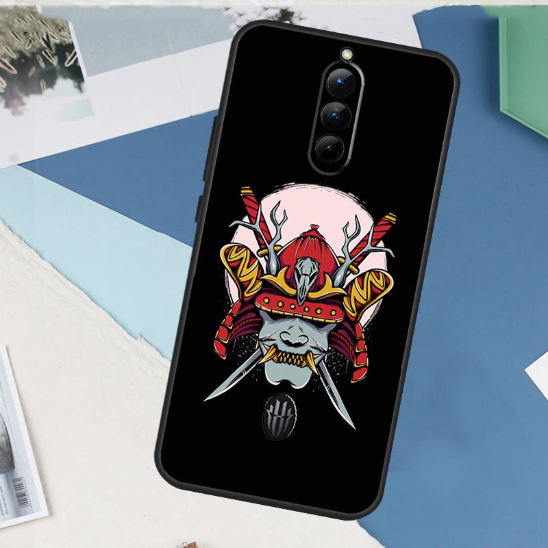 

Samurai Oni Mask Case For ZTE Nubia Red Magic 11 10 9 8 8S 9S 10S Pro Plus 6 7 6S 7S Pro 5G 6R 10 Air Cover RedMagic 9S Pro Plus