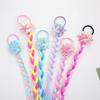 Synthetic Girls Twist Braids Hair Colorful Baby Wig Hairbands Ponytail  Party