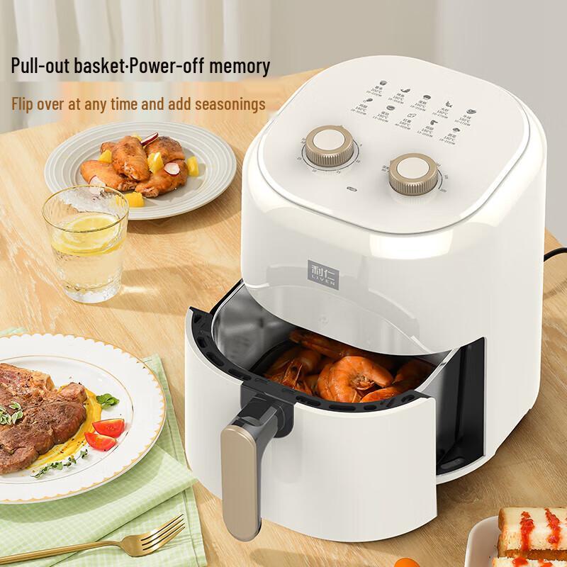 Liven 4.5L 304 Stainless Steel Air Fryer CN plug (adapter included)