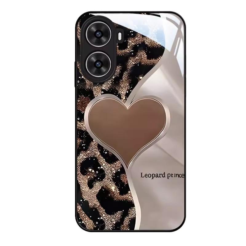 Leopard print love applies to Apple 17Air mobile phone case iphone15 cute 16promax couple 14 glass 13