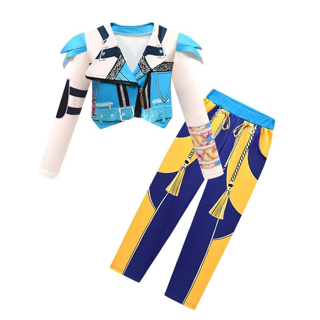 Girls' Suit, Witch  Costume Children's Performance Four-piece Set with Bag