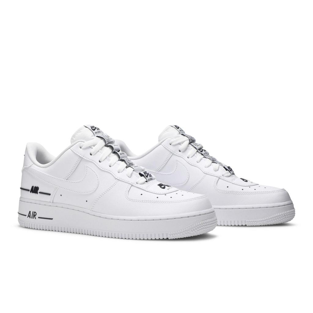 Nike Air Force 1 '07 LV8 'Added Air' (Unisex) White / White / Black Skateboard Shoes CJ1379 100
