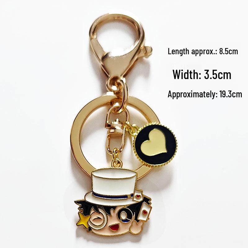 Conan Kid Anime Keychain Pendant - Handmade Cartoon Bag Accessory