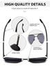 UV Protection Double Bridge Metal Aviator Sunglasses - European & American Style for Outdoor Sports & Driving