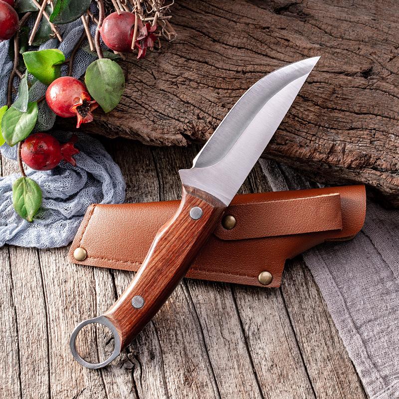 Stainless Steel Bone Knife Butcher Knife Kitchen Meat Knife Outdoor Camping Knife
