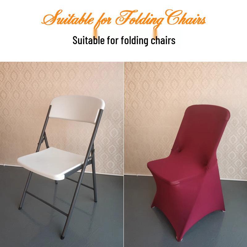 Thickened Stretch Foldable Chair Cover for Hotel, Restaurant, Conference, Outdoor Wedding, Exhibition