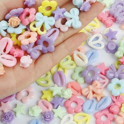 30g/bag Multiple Series Acrylic Mix Colors Jewelry Accessories For Making DIY Bracelet Necklace Earring