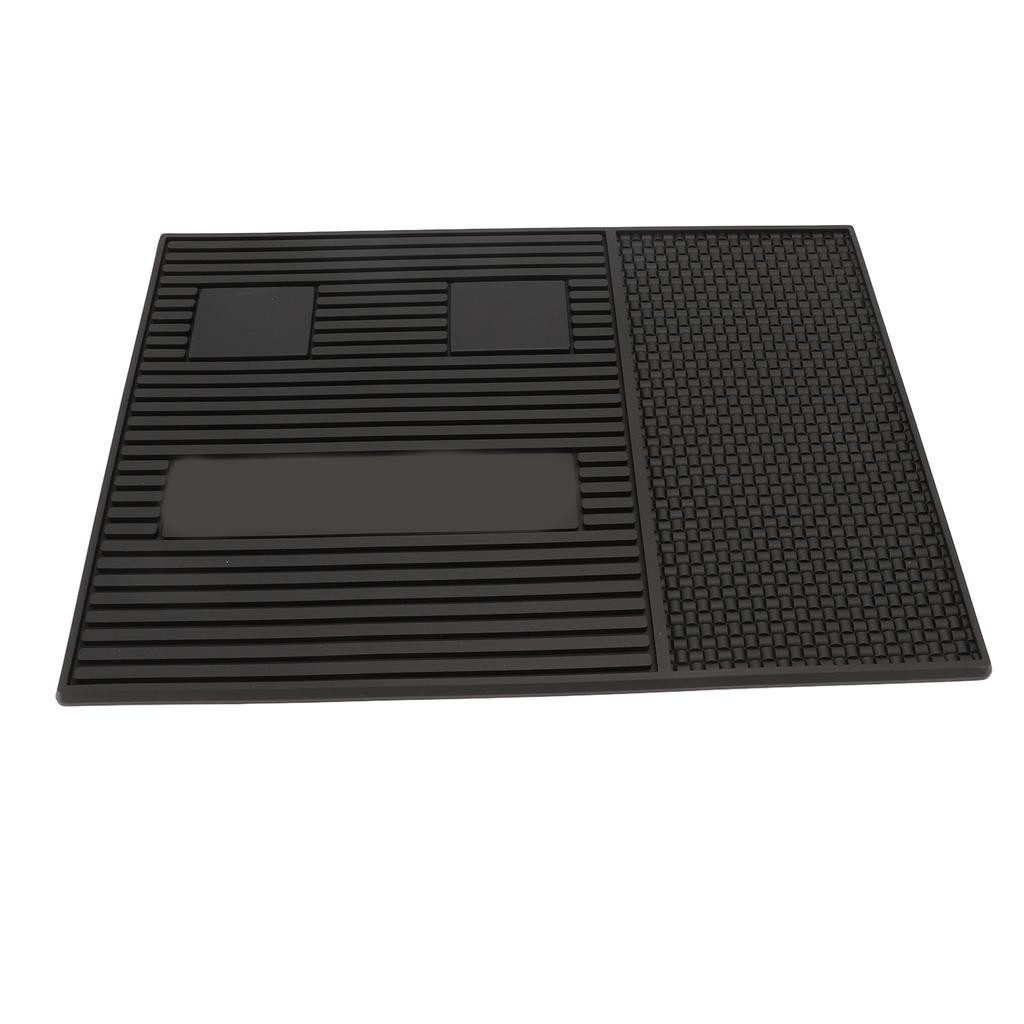 Barbershop Station Mat Hairdressing Tool Organizer Pad Magnetic Anti Slip Mat for Clippers Scissors Barber Accessories