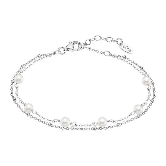 Bracelet - LOTUS - LP3477-2/1 - Argent - Perles Blanches - Femme