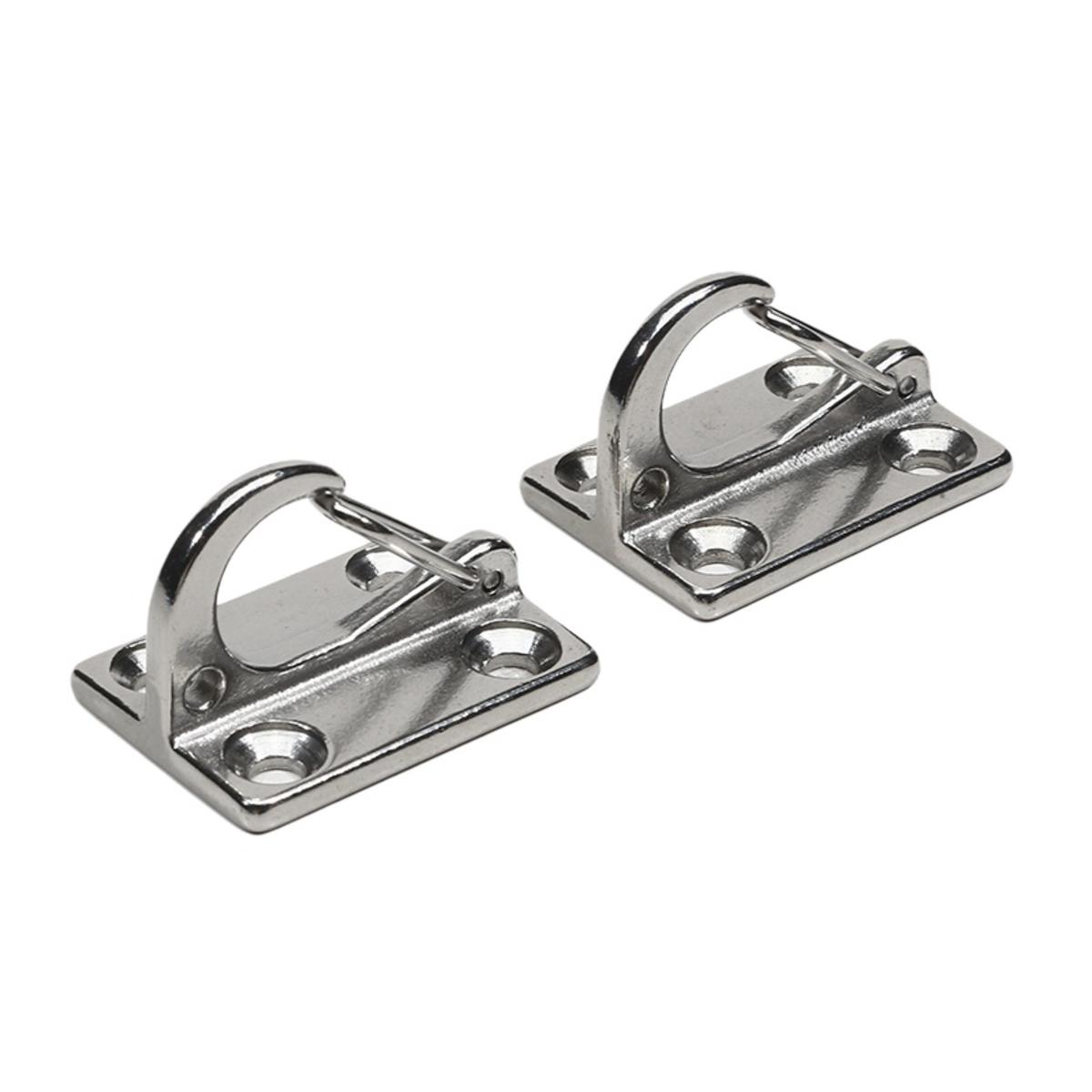 

2 ШТ. Крюк из нержавеющей стали с пружинным замком, морской, лодочный, пружинный карабин для крепления троса, швартовный крюк, лодочная фурнитура one size