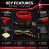 90cm 100cm Universal Car High Mount Brake Light Strip Red LED  Warning Signal Light Auto Safety Styling Accessories