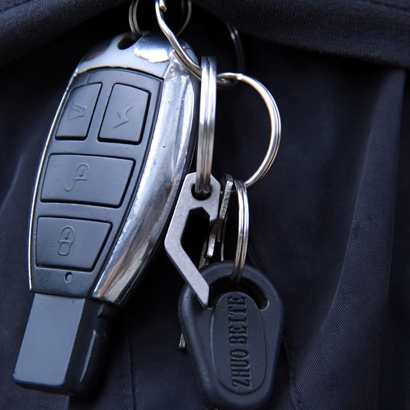 2Pcs Titanium Alloy Folding Bottle Opener & Corkscrew - Compact, Durable Design for Camping, Outdoor Adventures & Everyday Kitchen Use