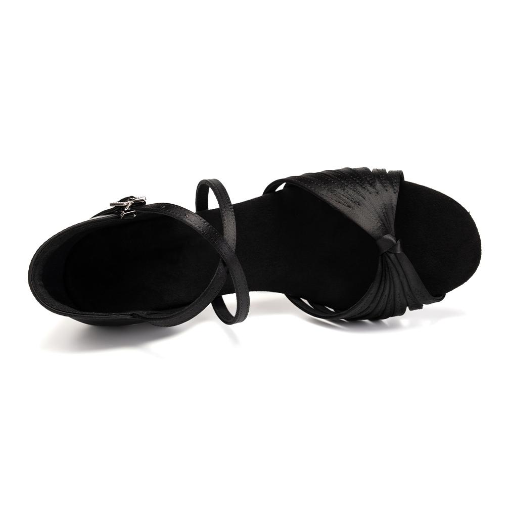Satin Latein Tanzschuhe für Damen Mädchen Weiche Sohle Damen Tango Salsa Ballsaal Party Tanzschuhe Indoor Absatz 5.5cm