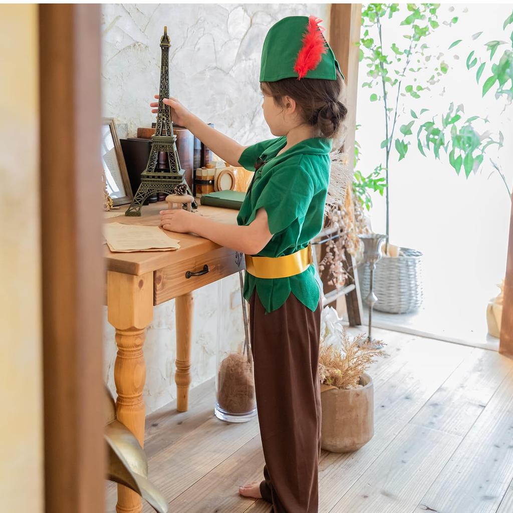 [monoii] Halloweenský kostým pro děti, chlapce, kostým Petra Pana z pohádky, dětský cosplay, děti, e0627