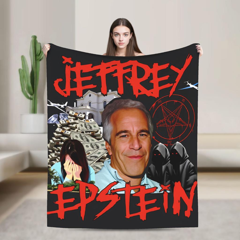 Lustige Jeffrey Epstein Decke Qualität Warm Weich Bettwäsche Überwürfe Winter Reise Büro Sofa Stuhl Druck Tagesdecke