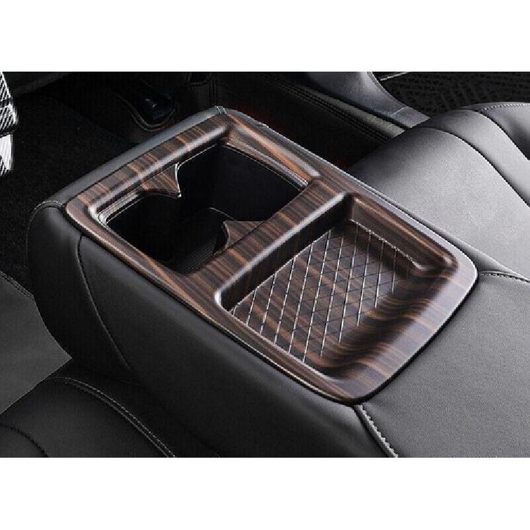 1Pcs Rear Water Cup Holder Panel Trim Wood Grain For Honda Accord 11th -2024