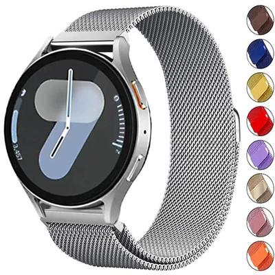 Mailänder Armband für Samsung Galaxy Watch 7 6 5 4 44mm 40mm Magnetisches Metallarmband 22mm 20mm Armband Galaxy Watch 4/6 Classic