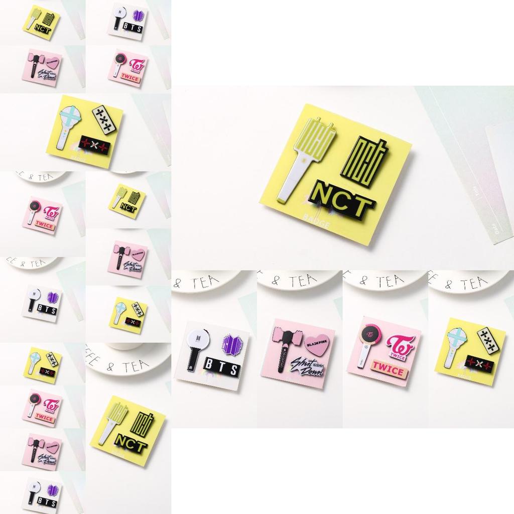 Stray Kids Bulletproof Powder Ink Acrylic Pin Set A Unique And Decorative Addition To Your Outfit