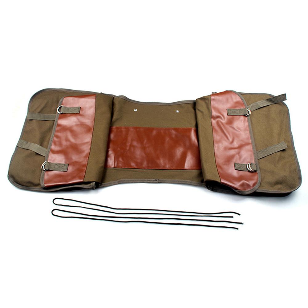 Bike Panniers Bag Large-Capacity Canvas Bicycle Bag Rear Rack Bag for Cycling Traveling Commuting