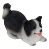 Decorative Resin Statues Cute Puppy Figurine, Ornament for Desk And Car Decor, Small Garden Realistic Dog Figurines, Miniature Animal Statue