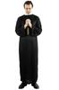 [Entering Love and Peace] Priest, Pastor, Sister, Mary Costume + Crucifix Necklace + Bible 3-piece Set - Halloween Cosplay Costume Christmas (Priest B