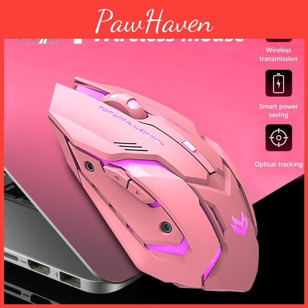 Rechargeable T1 Puntos 24g Ergonomic Silent Backlit Usb Optical Wireless Gaming Mouse