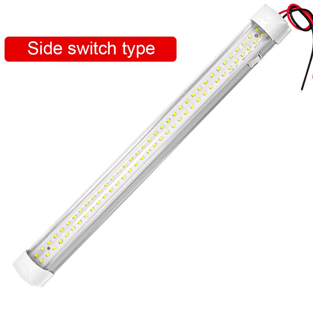 72 LED 12V Car Interior Led Light Bar White Light Tube with Switch for Van Lorry Truck RV for Camper Boat Indoor Ceiling Light