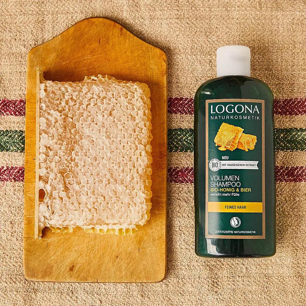 BIO-Shampoo for Volume Honey and Beer Logona 250 Ml