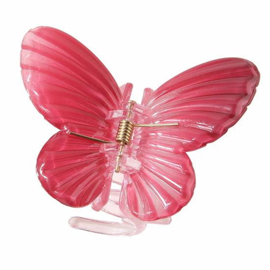 Ženy Vlasy Dráp Motýli Tvar Protiskluzové Zuby Design Zadní Hlava Spona do vlasů Držák vlasů Pevné uchopení