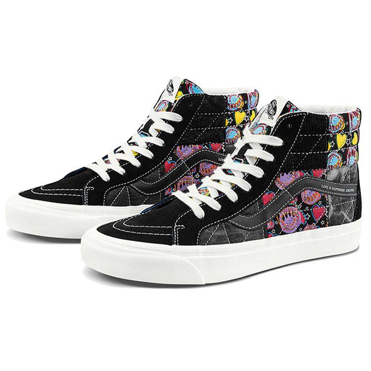 Vans Sk8-Hi 38 DX Positivity Patchwork Unisex Sneakers Black VN0A54FBA5J
