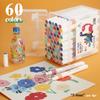 24-120 Colors Art Markers Quick-Drying Waterproof for Painting Wood Glass DIY CD Paper Kids Gift Art Stationery School Supplies