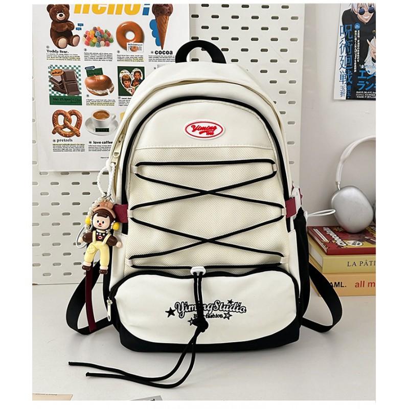 2025 New Japanese Backpack Simple Casual Korean Large Capacity Fresh Sweet Junior High School Student Schoolbag