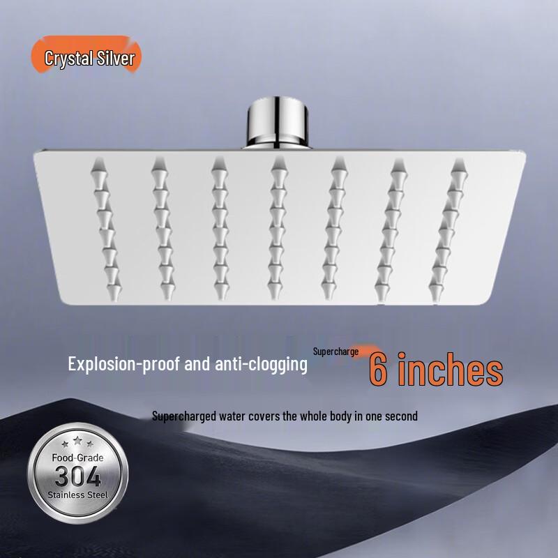 

Fadiruisi 304 Stainless Steel Square Rain Shower Head