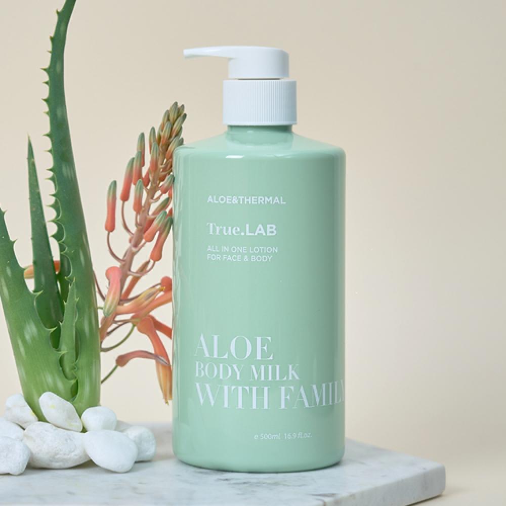 True Lab Aloe Body Milk With Family 500ml NONE