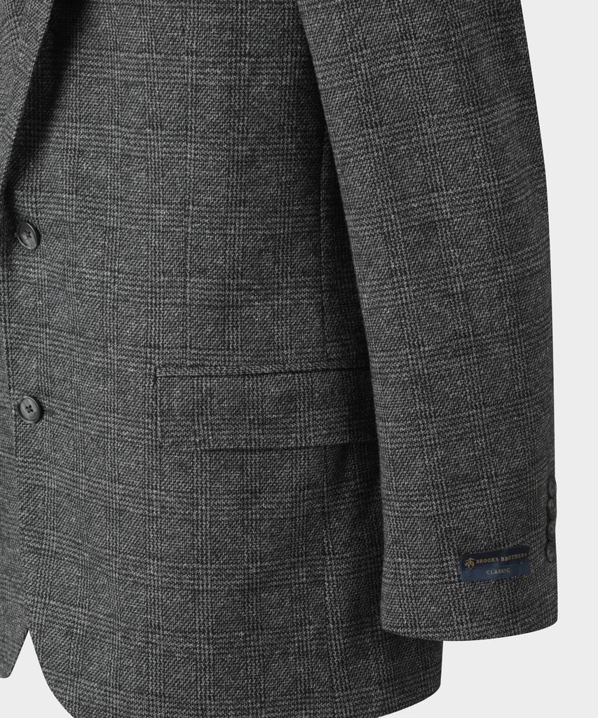 Brooks Brothers Check Knit Jacket (Grey) (Bbjsmff302)