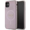 Étui pour iPhone 11 Guess Saffiano MagSafe Rose