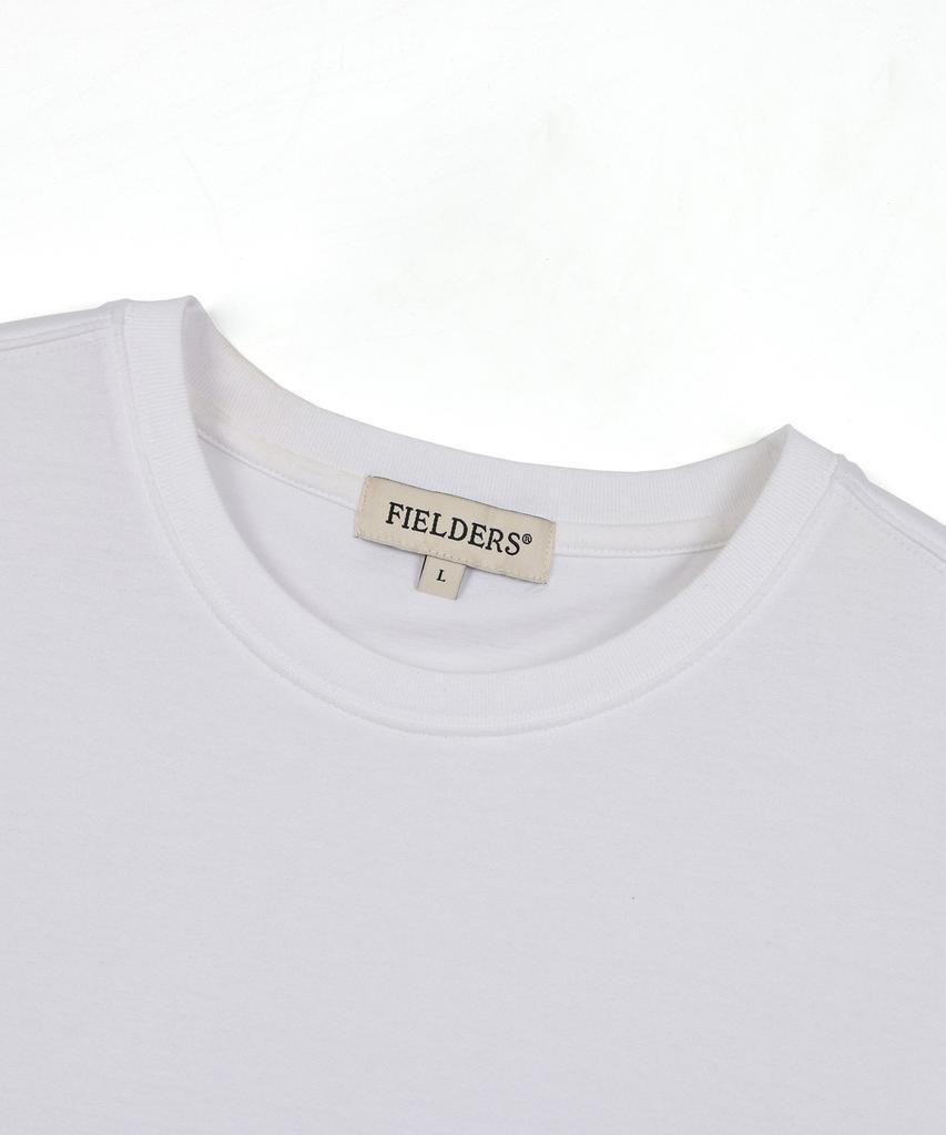 Pildeoseu Basic Back Incision Short-Sleeved T-Shirt White
