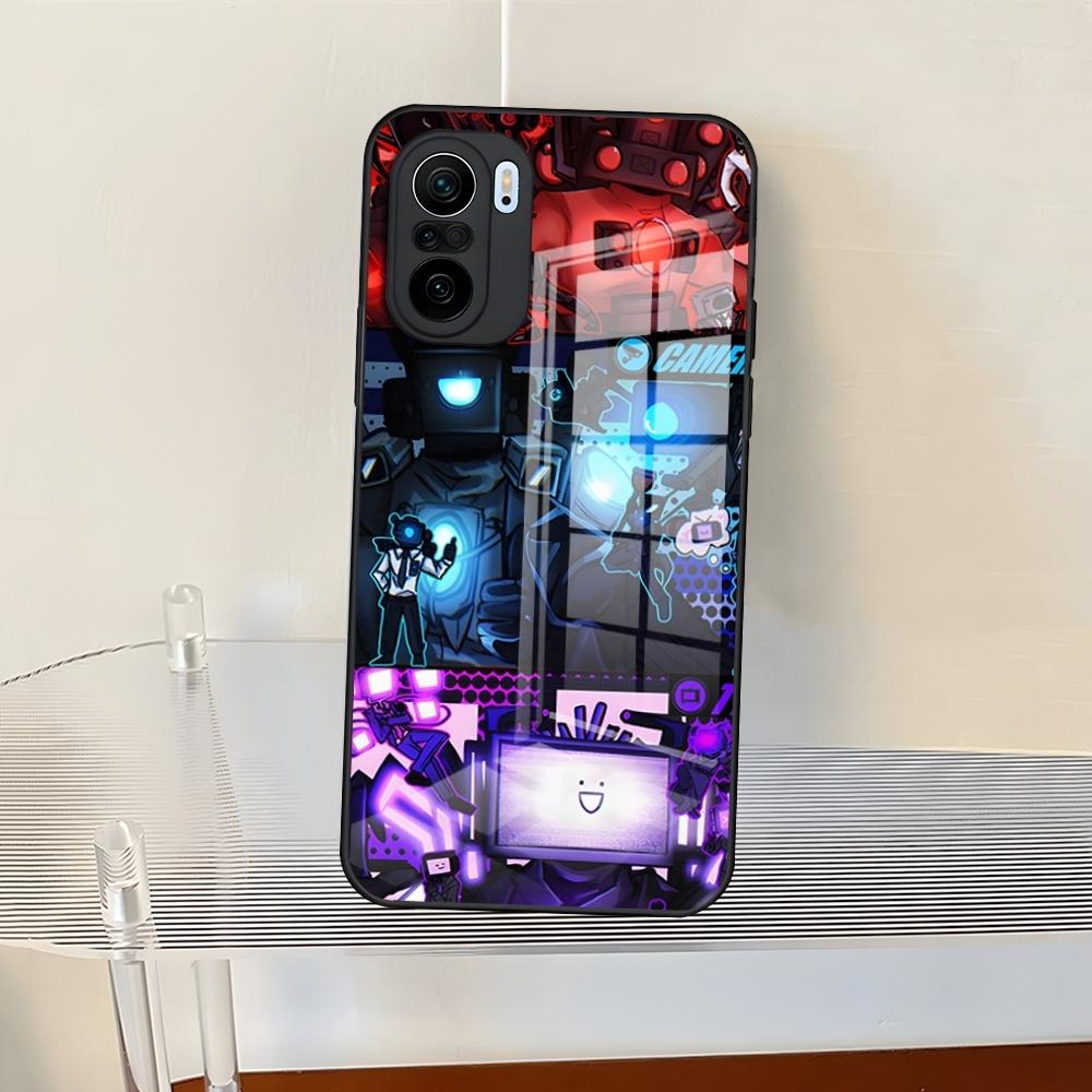 Skibidi Toilet Phone Case For Redmi 13 12 13c 12c Note 13 Pro Plus 11 12 Pro 10 12s 11s Tempered Glass Back Cover