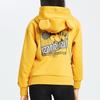 Lining X Disney Collaboration  Non-Shoe Series Mickey Mouse Pattern Hoodie Long Sleeve Women Tops Yellow AWDQ582-1
