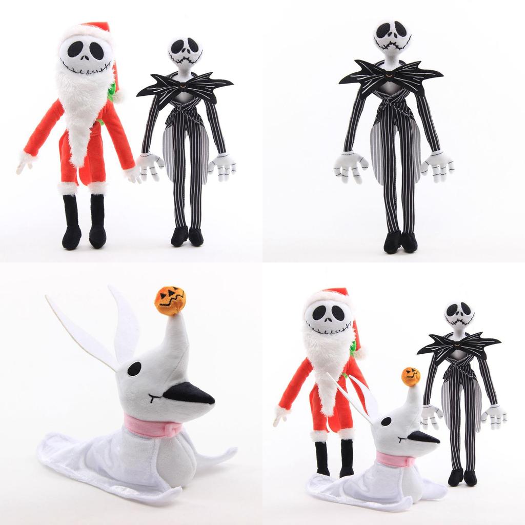 Adorable Nightmare Before Christmas Jack Skellington And Santa Jack Plush Toys
