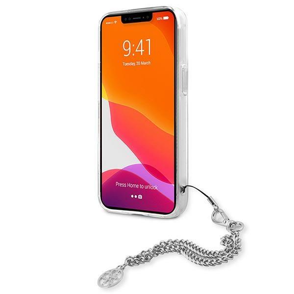 Guess Guhcp13Skspesi Iphone 13 Mini 5,4 Srebrny/Silver Hardcase Peony Chain Collection