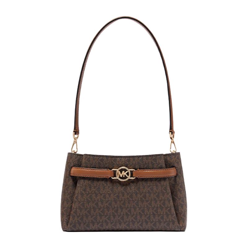 MICHAEL KORS Angelina Monogram Buckle Crossbody Bag Small