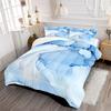 Home Textiles Bedding Quilt Three-piece Set Brushed Printing Marble Casual Style Fat Quilt Set