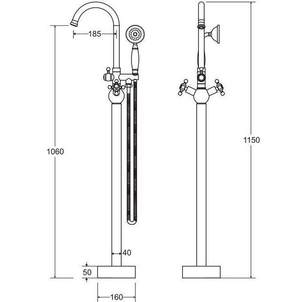 Bateria Besco Retro I czarna (BWRICZ)