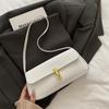 2025 Autumn Beautiful Trend New Retro Solid Color Foreign Style Portable Shoulder Underarm Bag Simple Versatile Bag