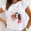 African Women's New Fashion City Girl Half Sleeve Basic Cute Clothes T-shirt Graphic T Shirts Y2k Tops Harajuku Vintage Tee