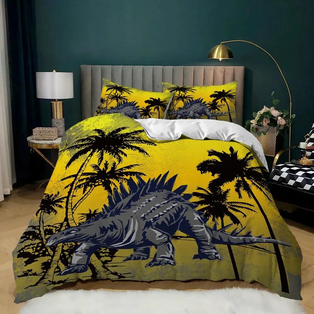 Animal Duvet Cover Set 2/3Pcs Deer Autumn Forest Leaves Bedding Set Wild Animals For Teens Queen King Size Polyester Quilt Cover