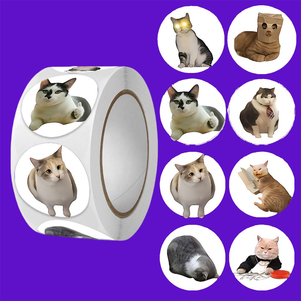 500Pcs Cartoon Meme Cat Stickers For School Reward Stickers Classroom Decor Encouragement Sticker For Student Teacher